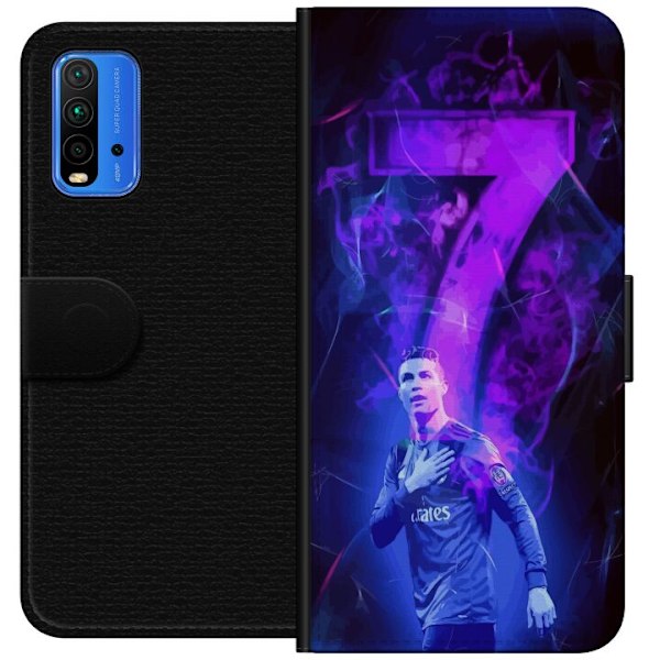 Xiaomi Redmi Note 9 4G Tegnebogsetui Ronaldo 7 - Fodboldlegend