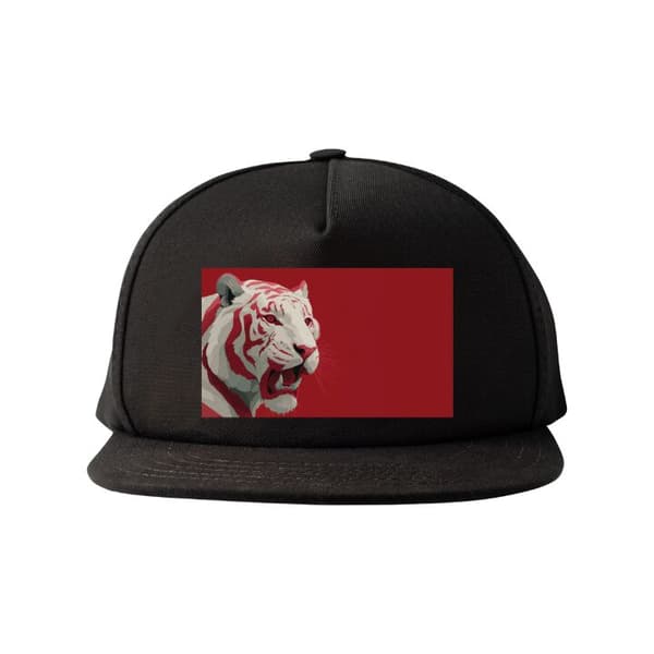 Snapback-lue svart one size