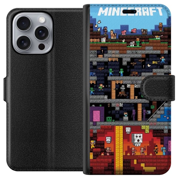 Apple iPhone 16 Pro Max Lompakkokotelo Minecraft