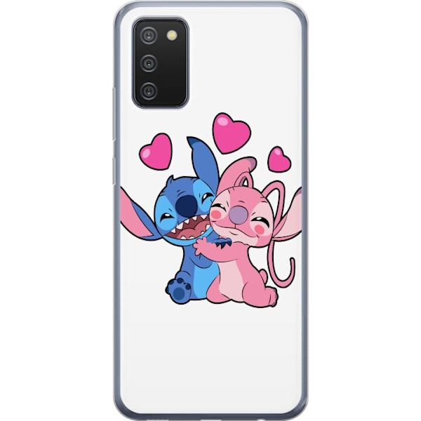Samsung Galaxy A02s Läpinäkyvä kuori Lilo & Stitch