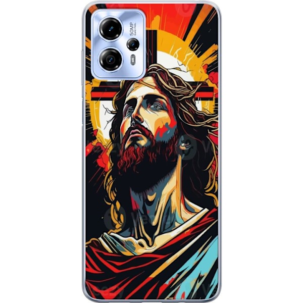Motorola Moto G13 Läpinäkyvä kuori Jeesus ja Kortti - uskon