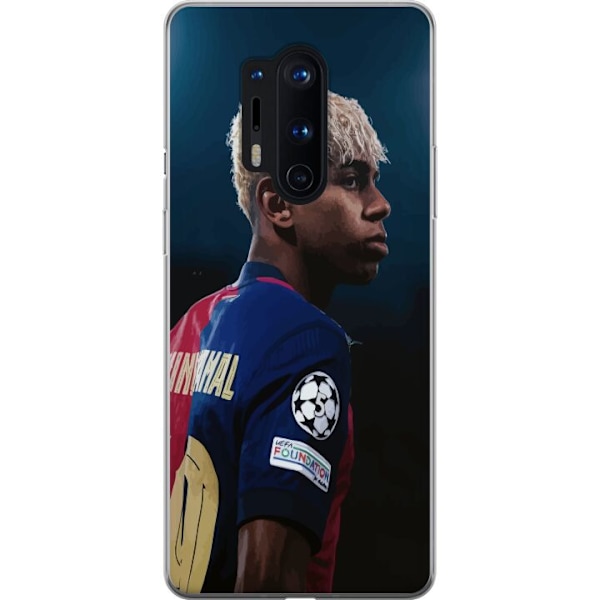OnePlus 8 Pro Läpinäkyvä kuori Lamine Yamal - Barcelonan ih