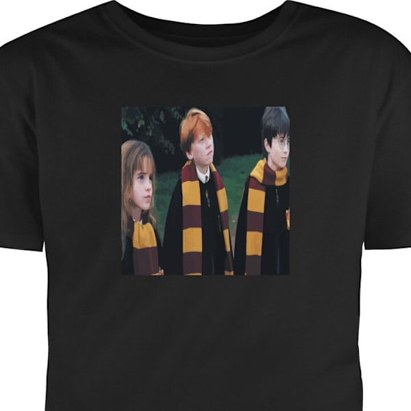 Børne T-shirt | Behagelig T-shirt til Børn Harry Potter sort 7-8 År