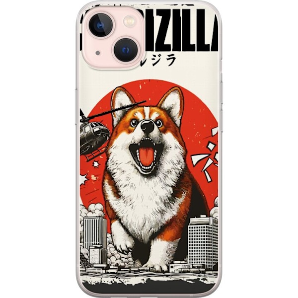 Apple iPhone 13 mini Genomskinligt Skal Corgizilla