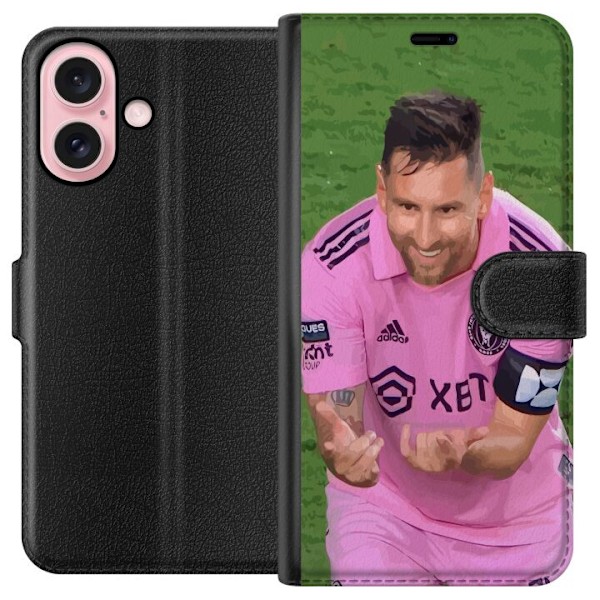 Apple iPhone 16 Lommeboketui Lionel Messi