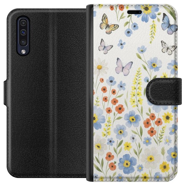 Samsung Galaxy A50 Plånboksfodral Sommarblommor