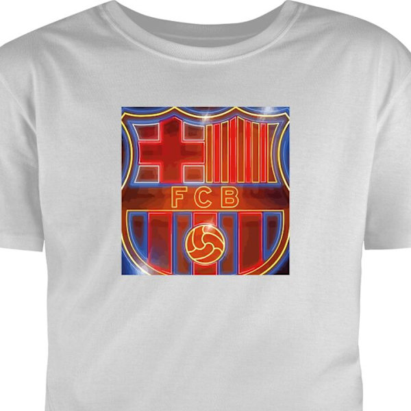 Børne T-shirt | Behagelig T-shirt til Børn FC Barcelona grå 1-2 År