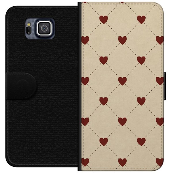 Samsung Galaxy Alpha Lommeboketui Hjertegrind