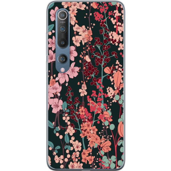 Xiaomi Mi 10 5G Cover / Mobilcover - Blomster