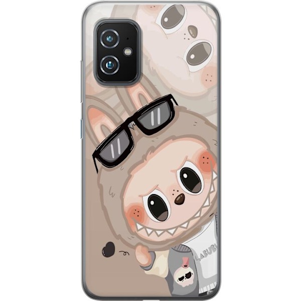 Asus Zenfone 8 Läpinäkyvä kuori Labubu Rainbow Chaos