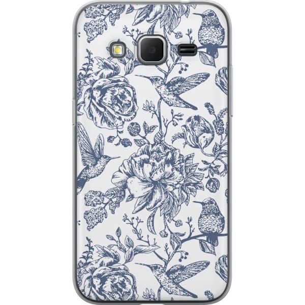 Samsung Galaxy Core Prime Läpinäkyvä kuori Kukat & Linnut -