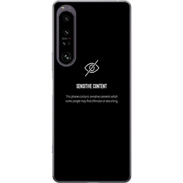 Sony Xperia 1 IV Genomskinligt Skal sensitive content