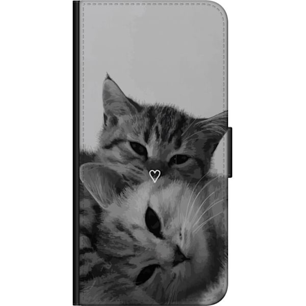 Huawei Y6 (2019) Plånboksfodral Katt Hjärta