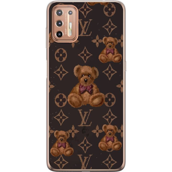 Motorola Moto G9 Plus Läpinäkyvä kuori Louis Vuitton Teddykarhu Kuvio Ylellinen Muotisuunnittelu Suosittu Motiivi Muoti-Trendi Ylelliset Asusteet