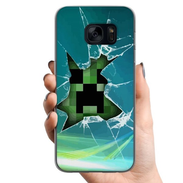 Samsung Galaxy S7 TPU Mobilcover MineCraft