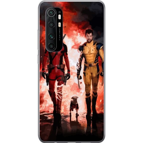 Xiaomi Mi Note 10 Lite Läpinäkyvä kuori Wolverine Deadpool