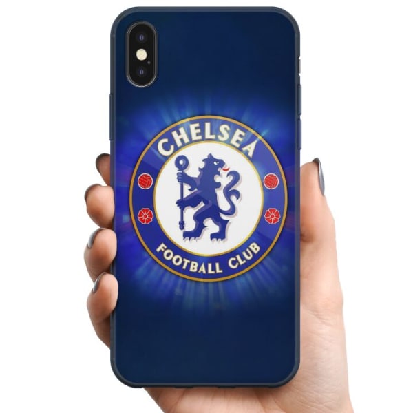 Apple iPhone XS TPU Mobilcover Chelsea Fodbold