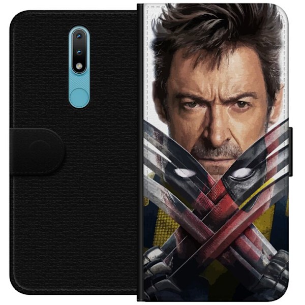 Nokia 2.4 Plånboksfodral Deadpool & Wolverine