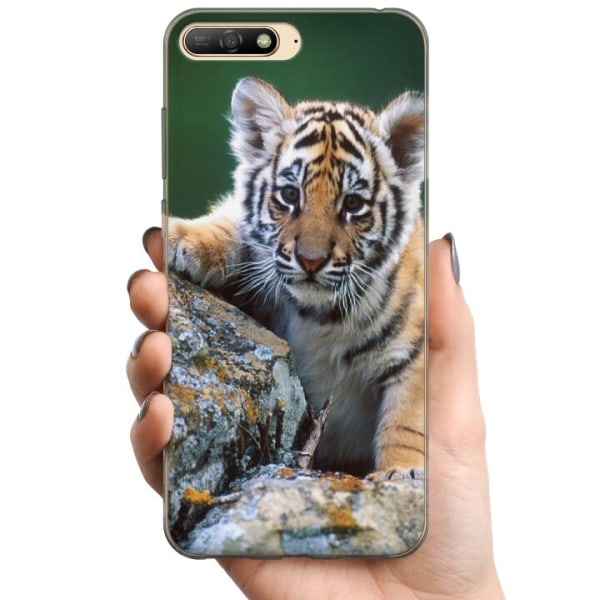 Huawei Y6 (2018) TPU Mobilcover Tiger