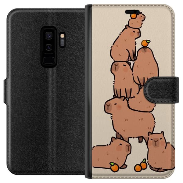 Kompatibel Tegnebogsetui til Samsung Galaxy S9+ Kapybara