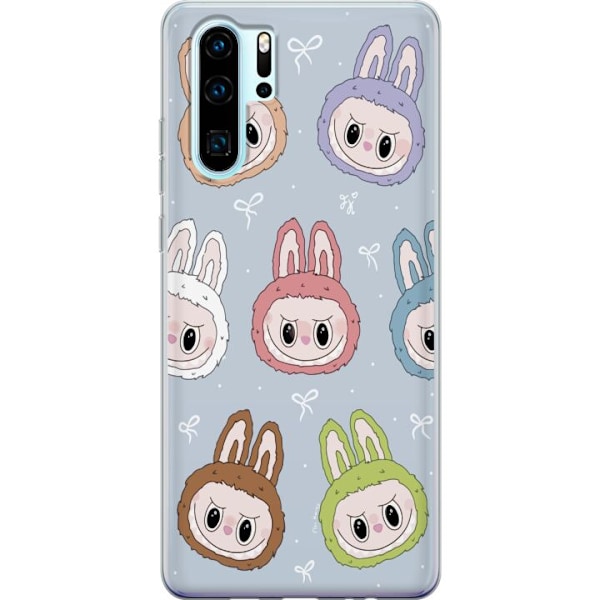 Huawei P30 Pro Gjennomsiktig deksel Pastel Labubu