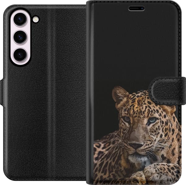 Kompatibelt Plånboksfodral till Samsung Galaxy S23+ Leopard