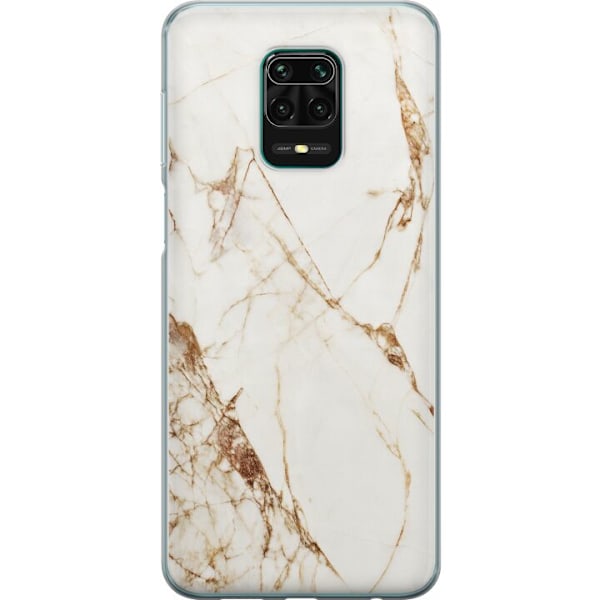 Xiaomi Redmi Note 9 Pro Genomskinligt Skal Vit marmor