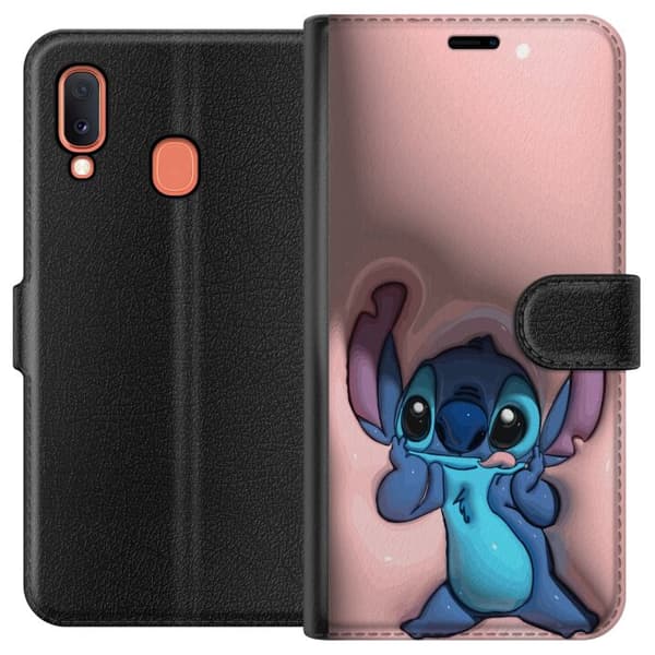 Kompatibelt Lommeboketui til Samsung Galaxy A20e Stitch