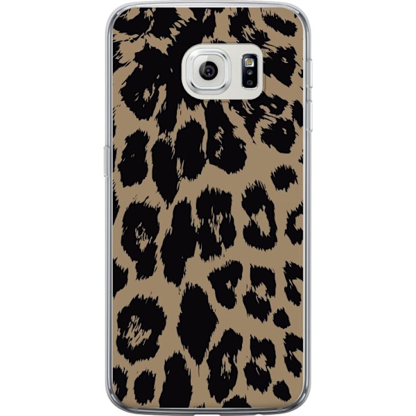 Samsung Galaxy S6 edge Läpinäkyvä kuori Leopard