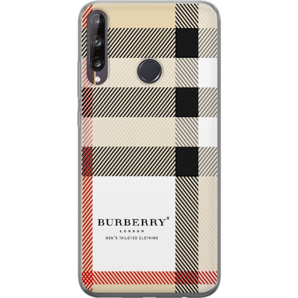 Huawei P40 lite E Genomskinligt Skal Burberry