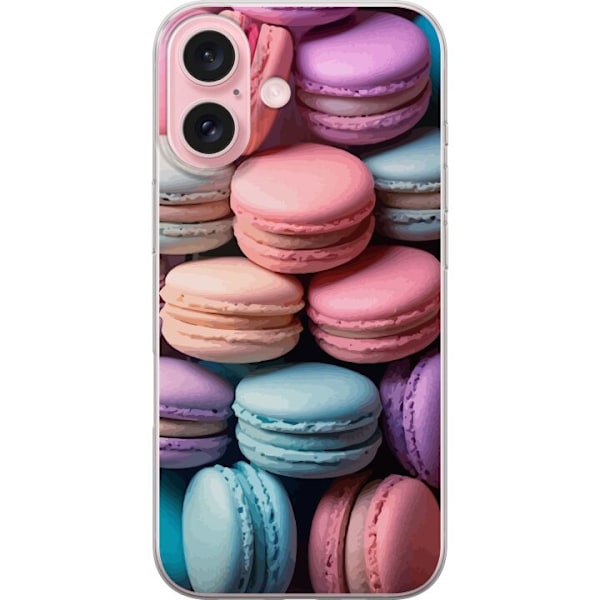 Apple iPhone 16 Gjennomsiktig deksel Macarons