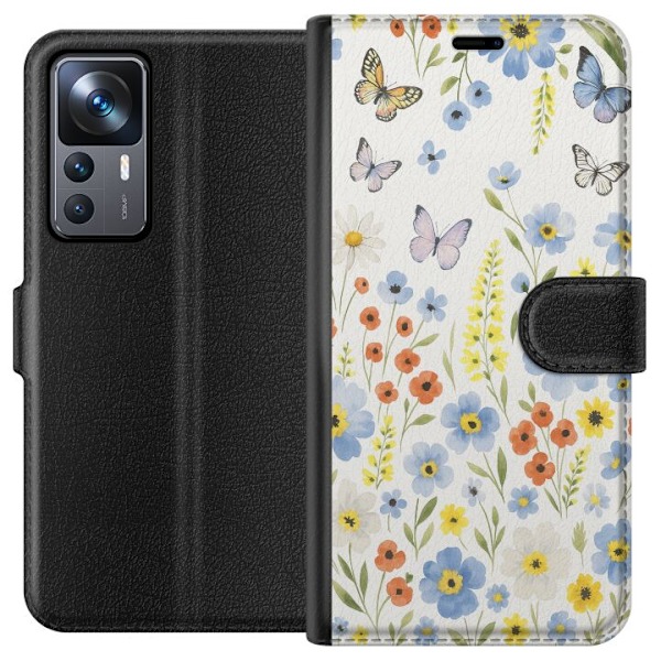 Xiaomi 12T Pro Lompakkokotelo Kesäkukat