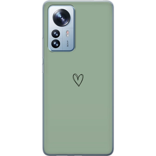 Xiaomi 12 Pro Gjennomsiktig deksel Hjerte