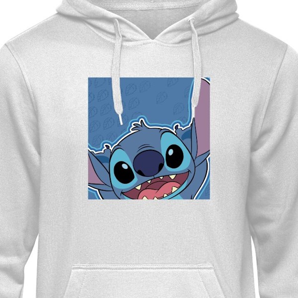 Barn-Hoodie | Mjuk Huvtröja för Barn Stitch Hello grå 9-11 År