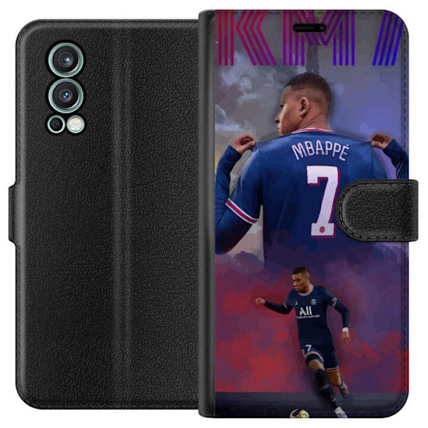 OnePlus Nord 2 5G Tegnebogsetui MAP Fodbold Design Grafisk Mønster Moderne Sportsmotiv Trend Fodbold Populær Grafisk Stil Motiv