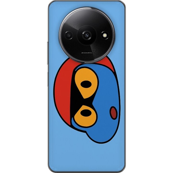 Xiaomi Redmi A3 Läpinäkyvä kuori Bold Bot Head