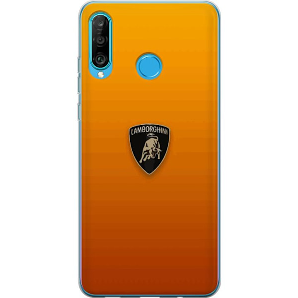Huawei P30 lite Genomskinligt Skal Lamborghini