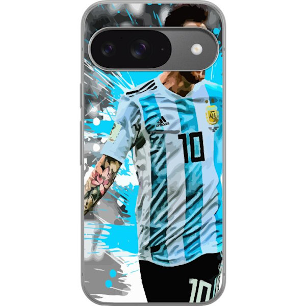 Google Pixel 9 Pro Genomskinligt Skal Lionel Messi