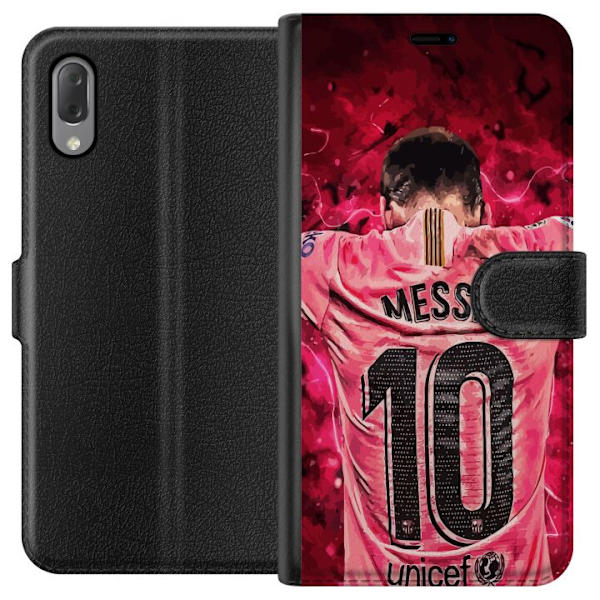 Sony Xperia L3 Lompakkokotelo Messi Jalkapallo Barcelona Argentiina Motivoiva Legendaarinen Pelaaja FC Barcelona Numero 10 Urheilu Jalkapallo