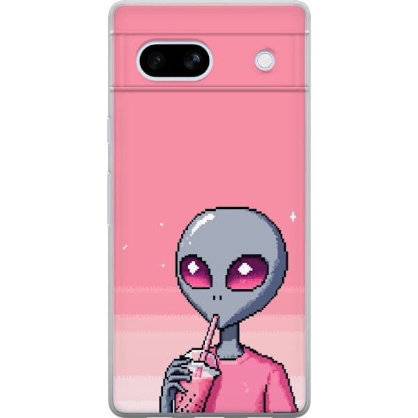 Google Pixel 7a Genomskinligt Skal Alien Smoothie