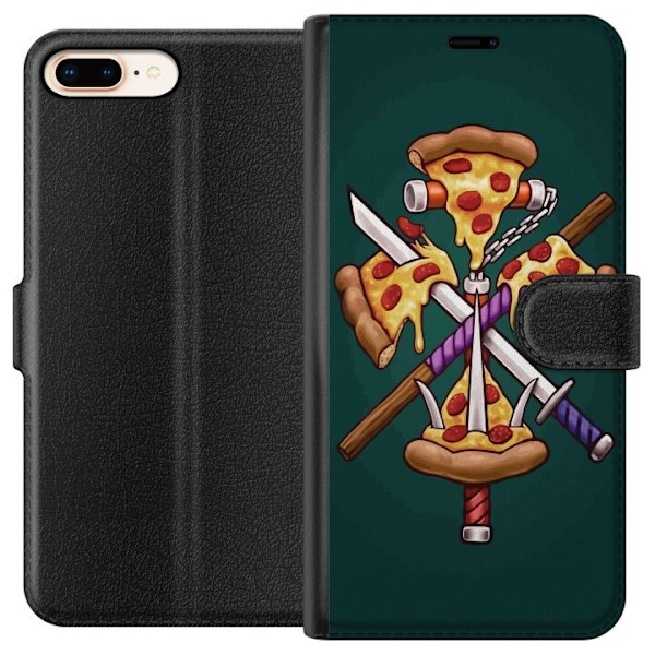 Apple iPhone 8 Plus Tegnebogsetui Pizza