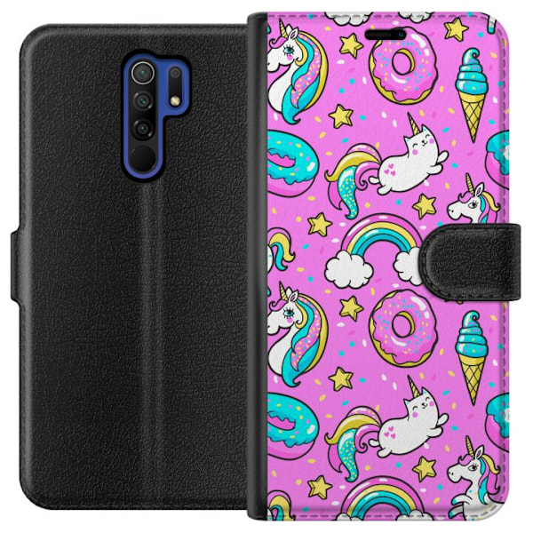Xiaomi Redmi 9 Tegnebogsetui Unicorn
