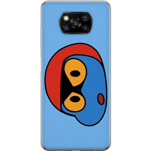 Xiaomi Poco X3 NFC Läpinäkyvä kuori Bold Bot Head