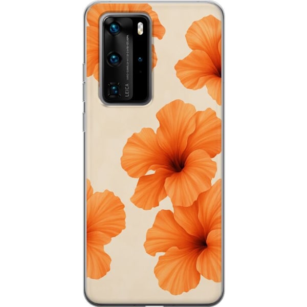 Huawei P40 Pro Gennemsigtig cover Papaya Punch