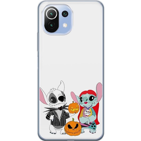 Xiaomi Mi 11 Lite Genomskinligt Skal Stitch familjen addams