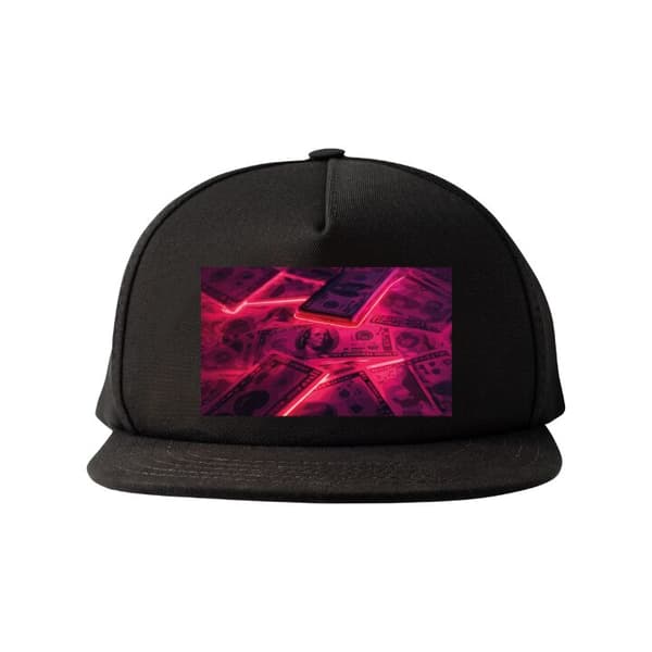 Snapback-lue svart one size