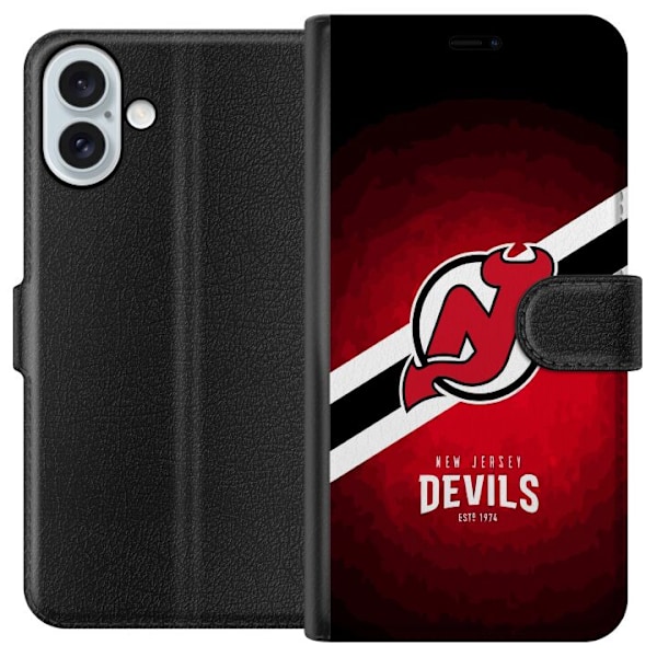 Apple iPhone 16 Plus Tegnebogsetui New Jersey Devils (NHL)