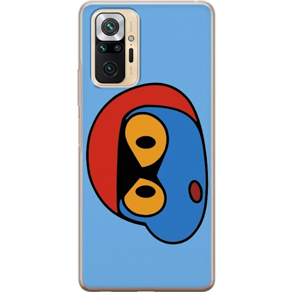 Xiaomi Redmi Note 10 Pro Läpinäkyvä kuori Bold Bot Head