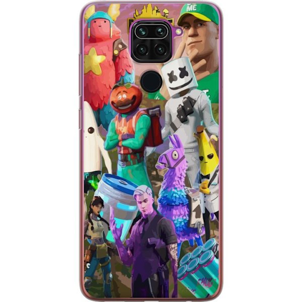 Xiaomi Redmi Note 9 Läpinäkyvä kuori Fortnite