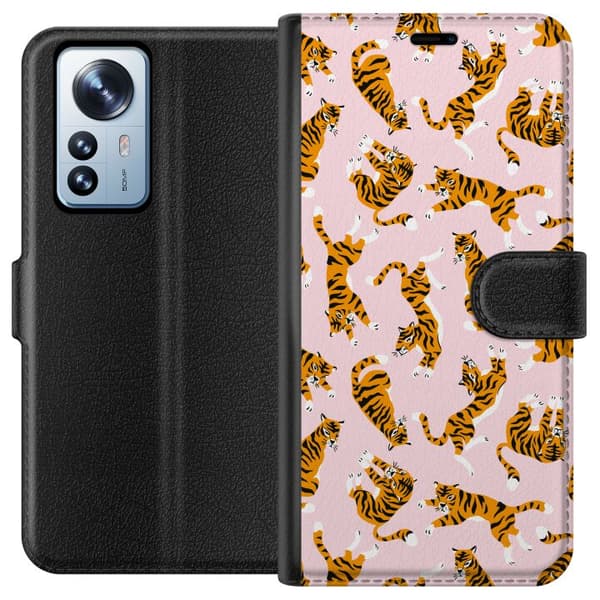 Kompatibel Tegnebogsetui til Xiaomi 12 Pro tiger